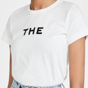 marc jacobs "the" white crop top